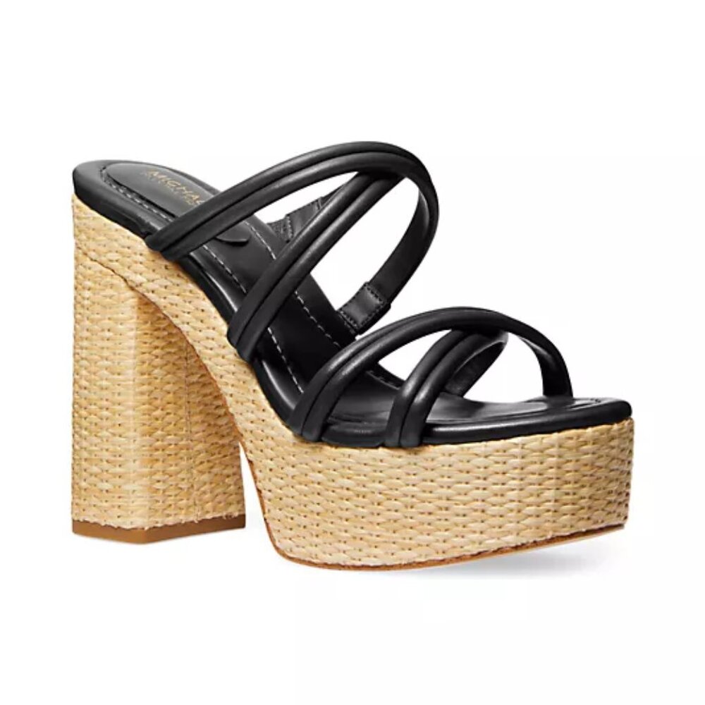 MICHAEL Michael Kors Corrine 130MM Leather Platform Sandals - Picture 2 of 3